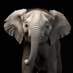 Baby elephant portrait