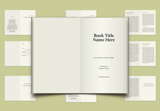 Fully Styled Pocket Book Layout Template