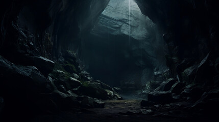 dark cave 16:9 - Powered by Adobe