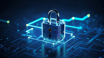 cyber security concept and internet privacy data protection