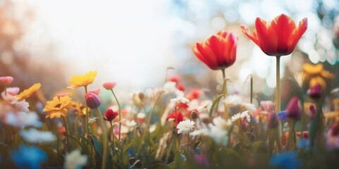 Obraz premium flowers in the field