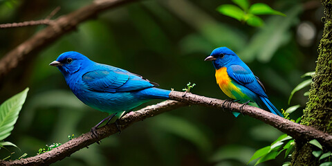 blue and green parrot,Amazonia, preservation of nature, life and beauty.