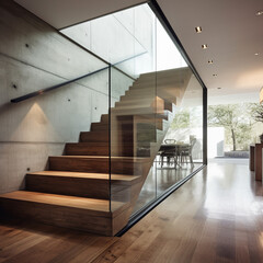 un large escalier - IA Generative