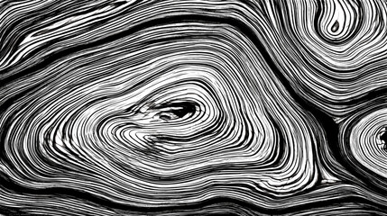 Wood grain black and white distressed vector texture