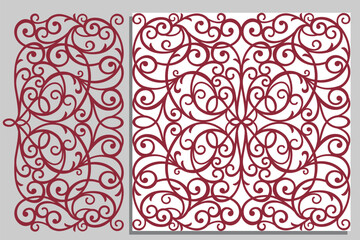 greeting card, laser cut pattern