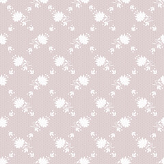 Seamless  abstract lace floral   background. Vector lace pattern.