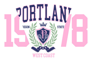 varsity slogan graphic for t shirt