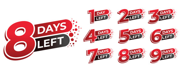 Sale Promotional number of days countdown timer banner