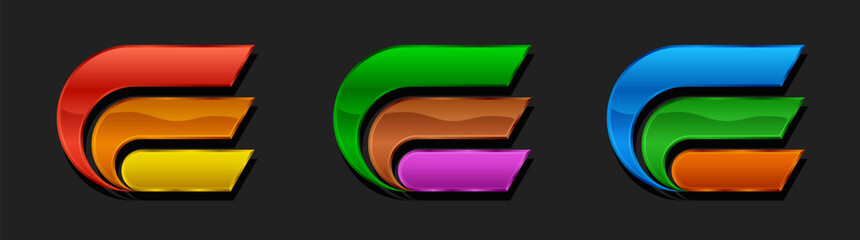 Creative concept business logotype, Circle Logo abstract vector design element template, Vector illustration