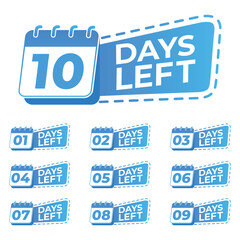 Sale Promotional number of days countdown timer banner