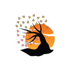 Tree Logo Design, Playground Vector, Education Tree Icon