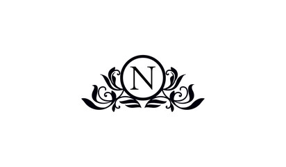 Luxury Logo of Alphabet N