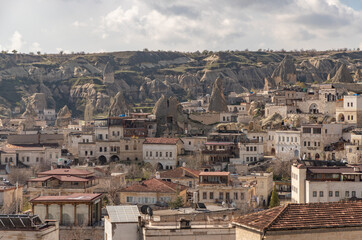 Obraz premium Goreme Town in Cappadocia