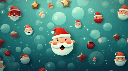 Christmas colorful shapes background, AI Generated