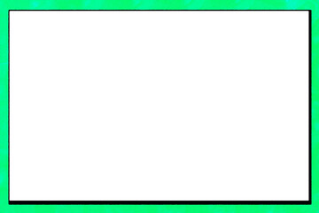 Obraz premium Contrasting green frame with white panel for text
