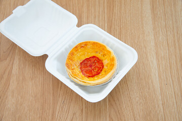 Food in display for the photo shoot in Tokyo, Japan. Nowadays in 2023, people rely on the food delivery service