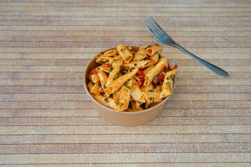 Food in display for the photo shoot in Tokyo, Japan. Nowadays in 2023, people rely on the food delivery service