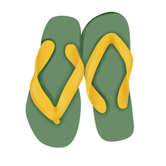 flip flops isolated on white