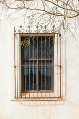 Barred window