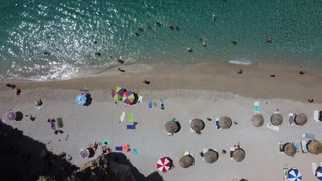 Exploring hidden beaches: Pigeon's Cave in Himara