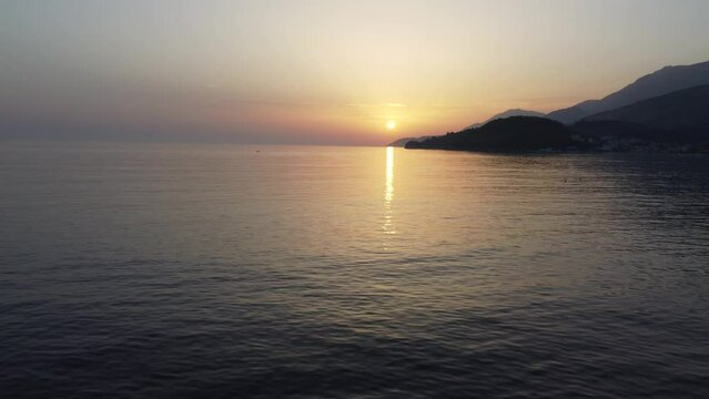 Golden hour: breathtaking sunset in Himara
