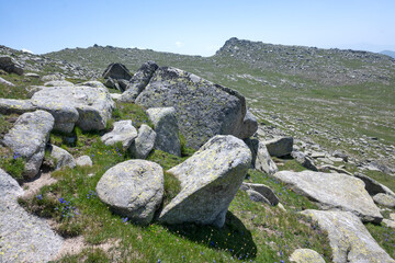 Landscape of Rila Mountain near Kalin peaks, Bulgaria