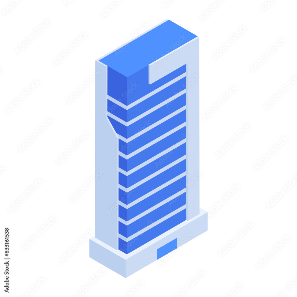 Canvas Prints pack of skyscraper buildings isometric icons