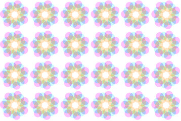 Hexágonos Resplandecientes: Mandalas Vivos en Risografía