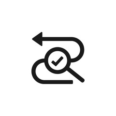 traceability icon vector or traceability symbol vector isolated. Best traceability icon vector for apps, websites, traceability design element and more. - obrazy, fototapety, plakaty
