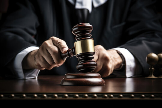 A closeup shot of a pair of hands gripping the gavel during a tense moment of the auction.