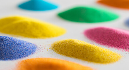 rainbow colored sand stripes colors like blue,red,green