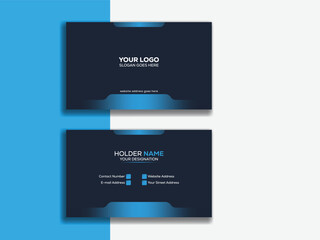 Modern business card print templates. Personal visiting card. Vector illustration.