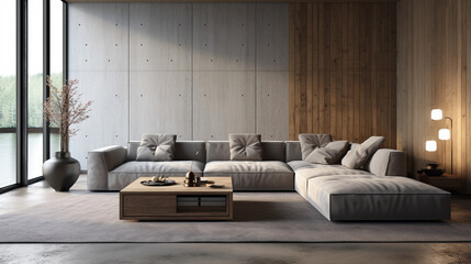 living room with sofa