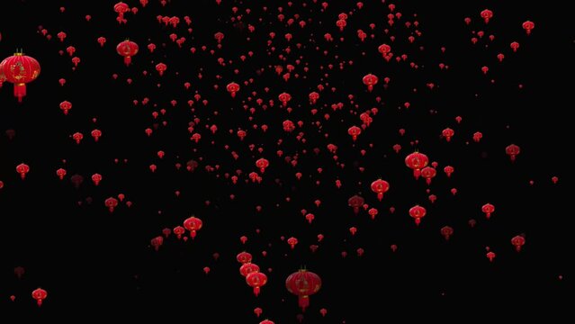 Chinese New Year's Festival crimson lanterns