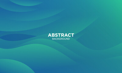 Abstract Gradient green blue liquid background. Modern background design. Dynamic Waves. Fluid shapes composition. Fit for website, banners, brochure, posters