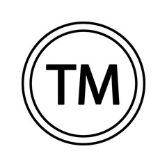TM Trademark Symbol Icon. Vector illustration. EPS 10.