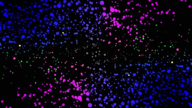 Multi-colored background of a galaxy at night. 3D image. little, glittery components that are dispersed. Random spectacular.