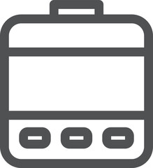 Obraz premium 線画のシンプル電化製品の単品アイコン 加湿器