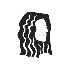 beauty girl salon template Isolated. Brand Identity. Icon Abstract Vector graphic