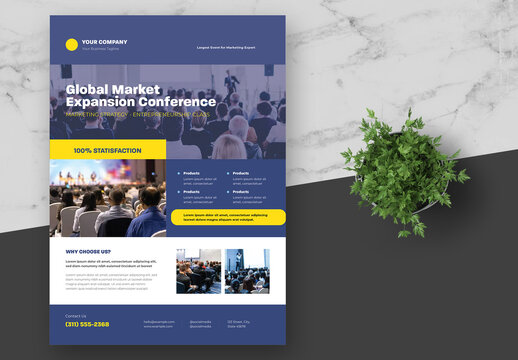 Blue Business Service Flyer