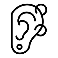 earring line icon