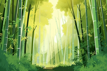 japanese style background, beautiful bamboo forest