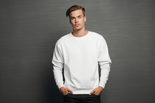 Blank mockup sweater . Generative AI