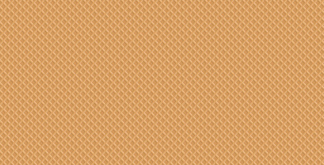 Vector illustration Seamless background pattern texture wafer waffle. Ice cream cone vector texture.