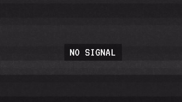 Ni signal Glitch noise static television VFX. Visual video effects stripes background, tv screen noise glitch effect. Video background, effect editing, intro logo. TV or computer screen glitch