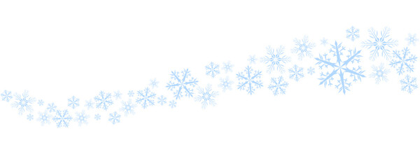 flowing winter snowflakes background decoration