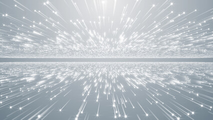 Particles abstract white event business clean bright glitter concert openers medical background