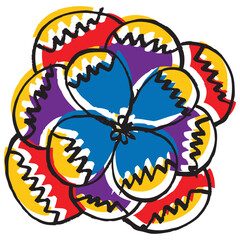 Fun flower illustration