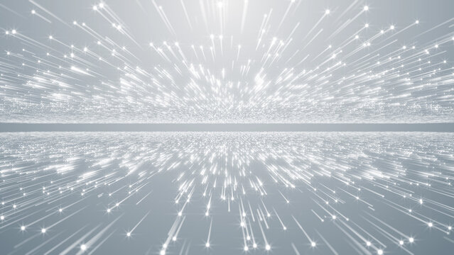 Particles abstract white event business clean bright glitter concert openers medical background