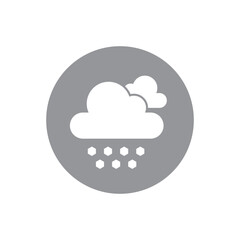 Cloud hail icon design. isolated on white background. vector illustration